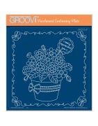 (GRO-FL-42516-03)Groovi Plate A5 Linda's Primula Flowerpot
