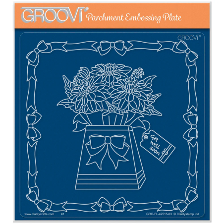 (GRO-FL-42515-03)Groovi Plate A5 Linda's Dahlia Gift Box