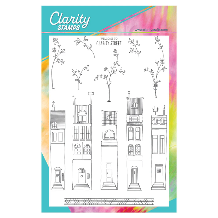 (STA-HO-12183-A5)Clarity Street A5 Stamp & Mask Set