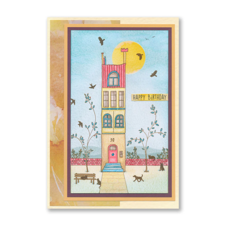 (STA-HO-12183-A5)Clarity Street A5 Stamp & Mask Set