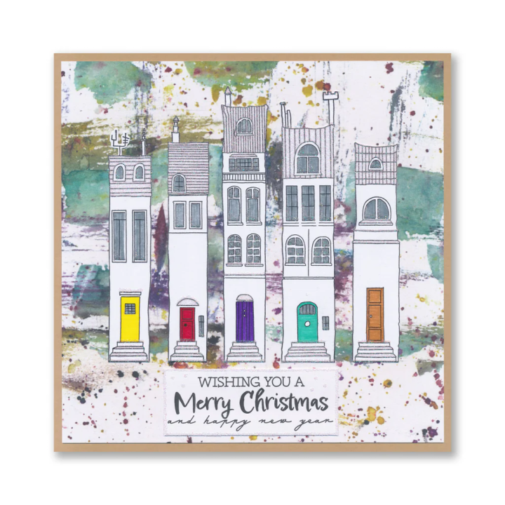 (STA-HO-12183-A5)Clarity Street A5 Stamp & Mask Set