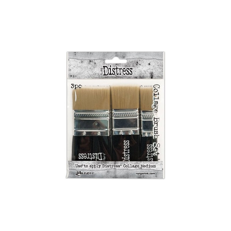 (TDA50896)Tim Holtz Distress Collage Brush Assortment (3pcs)