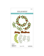 (S6-259)Texture & Foliage Etched Dies Seasonal Wreath Foliage