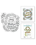 (S6-259)Texture & Foliage Etched Dies Seasonal Wreath Foliage