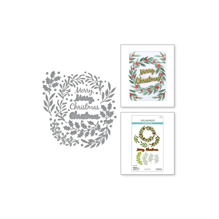 (S6-259)Texture & Foliage Etched Dies Seasonal Wreath Foliage