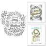 (S6-259)Texture & Foliage Etched Dies Seasonal Wreath Foliage