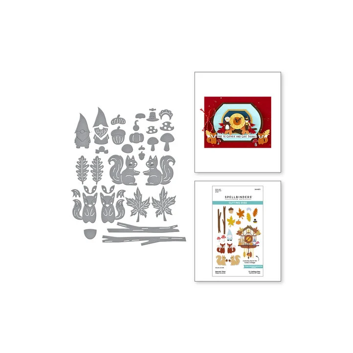 (S4-1473)Spellbinders Cuckoo Cottage Etched Dies Harvest Time