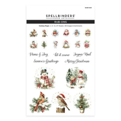 (SCSR-003)Spellbinders Holiday Magic Rub-On Sheets Holiday Magic