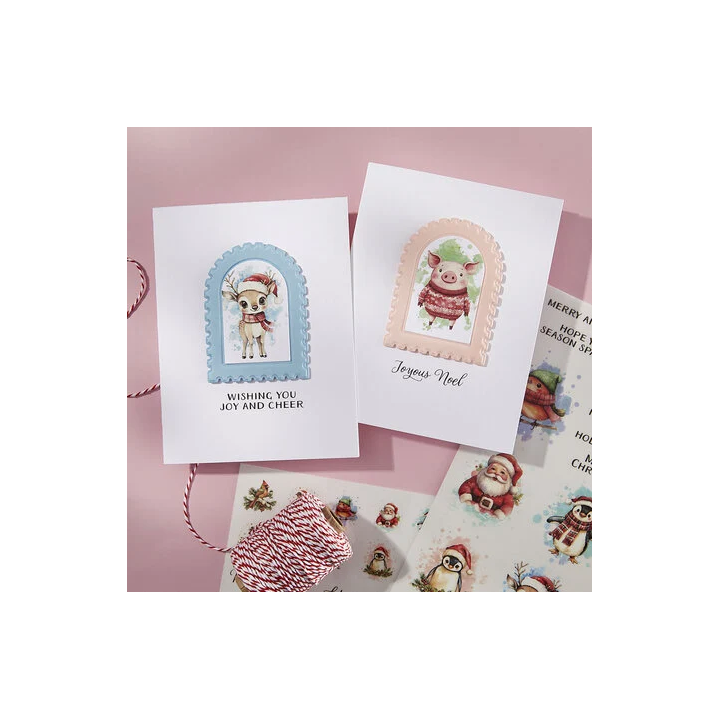 (SCSR-003)Spellbinders Holiday Magic Rub-On Sheets Holiday Magic