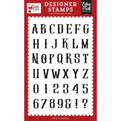 (SC457045)Echo Park Santa Claus Stamps Antique Alphabet