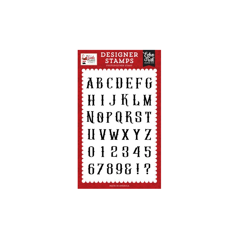 (SC457045)Echo Park Santa Claus Stamps Antique Alphabet (SC457045)Echo Park Santa Claus Stamps Antique Alphabet