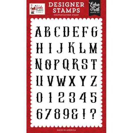 (SC457045)Echo Park Santa Claus Stamps Antique Alphabet