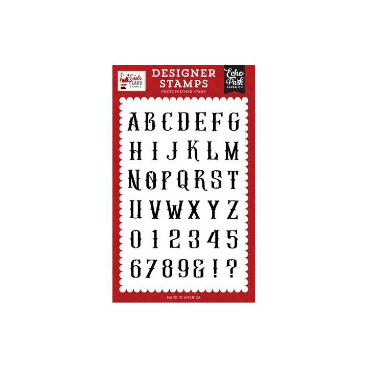 (SC457045)Echo Park Santa Claus Stamps Antique Alphabet