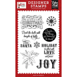 (SC457046)Echo Park Santa Claus Stamps Filled With Love And Peace