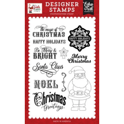 (SC457047)Echo Park Santa Claus Stamps Be Merry And Bright