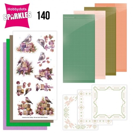 (SPDO140)Sparkles 140 - Berries Beauties - Pastel Purple Christmas