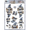 (SB11049)3D Pushout Sheet - Berries Beauties - Gnomie Holidays - Blue