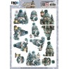 (SB11050)3D Pushout Sheet - Berries Beauties - Gnomie Holidays - Emerald