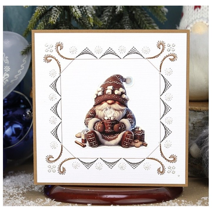 (SB11051)3D Pushout Sheet - Berries Beauties - Gnomie Holidays - Brown