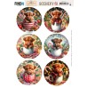 (BBSC10110)Scenery Push out - Berries Beauties - Cozy Cattle - Round