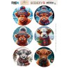 (BBSC10112)Scenery Push out - Berries Beauties - Highland - Round