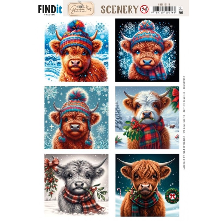 (BBSC10113)Scenery Push out - Berries Beauties - Highland - Square