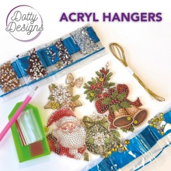 (DDDAH001)Acryl Hangers - Dotty Designs - Christmas