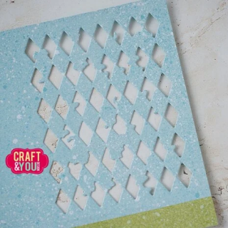 (CW368)Craft and You design Rhombus Background Dies