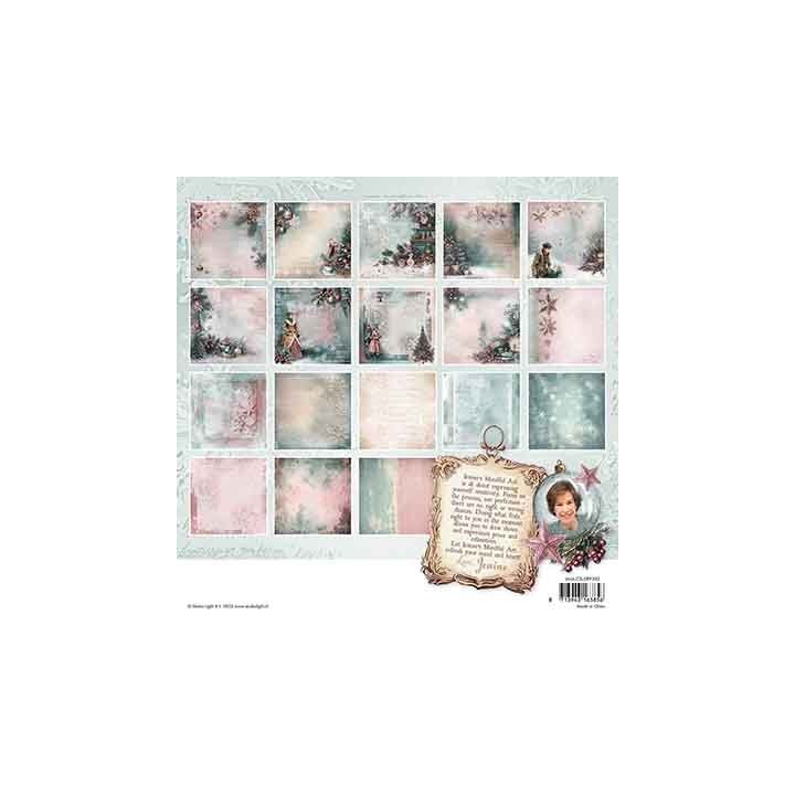 (JMA-CB-DPP393)Studio Light Designer Paper Backgrounds Christmas Blush nr. 393