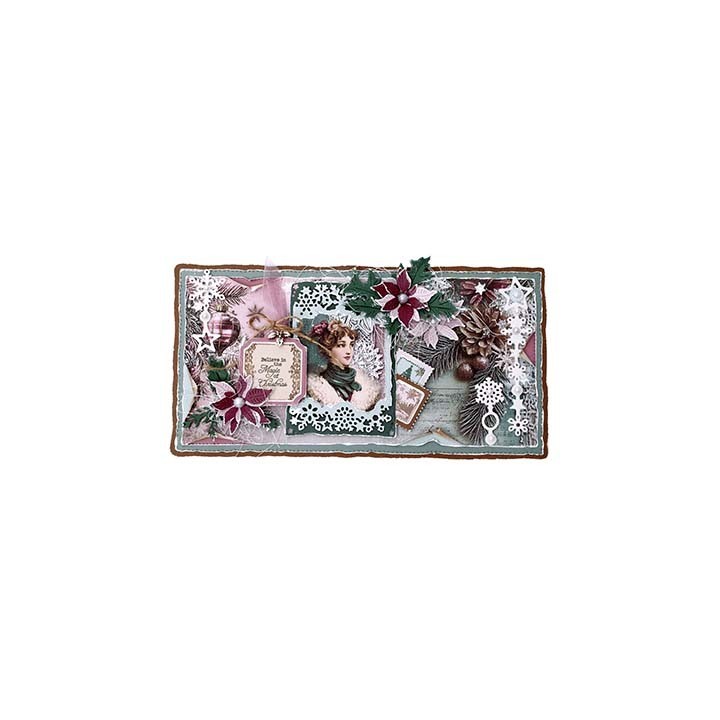 (JMA-CB-DPP393)Studio Light Designer Paper Backgrounds Christmas Blush nr. 393