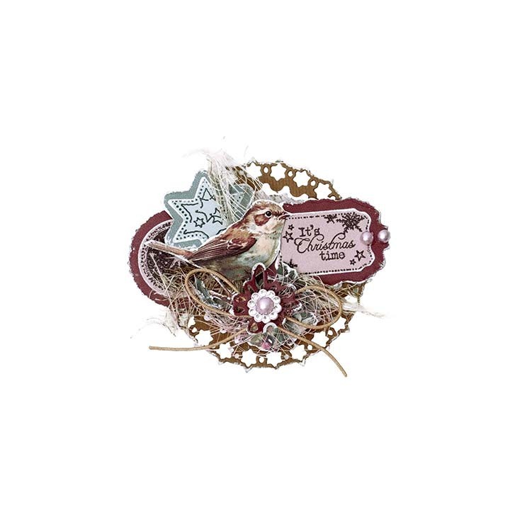 (JMA-CB-DCPP392)Studio Light Die-cut Pad Paper elements Christmas Blush nr. 392