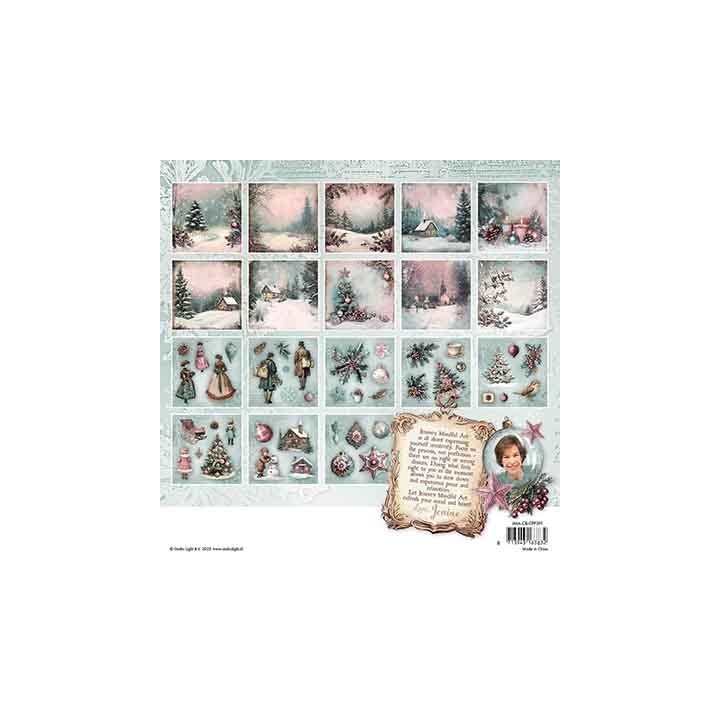 (JMA-CB-CPP391)Studio Light paper Backgrounds & Elements Christmas Blush nr. 391