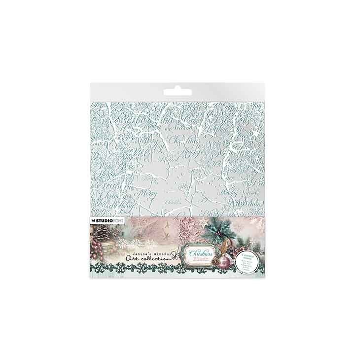 (JMA-CB-ACS20)Studio Light Acetate sheets White & Vintage mint Christmas Blush nr. 20
