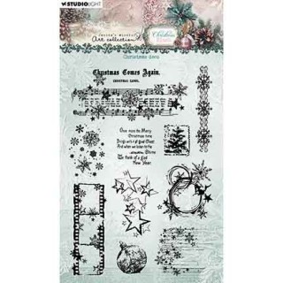 (JMA-CB-STAMP883)Studio light clear stamp Christmas deco Christmas Blush nr. 883