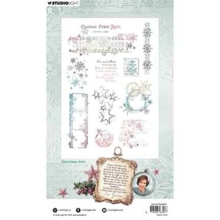 (JMA-CB-STAMP883)Studio light clear stamp Christmas deco Christmas Blush nr. 883