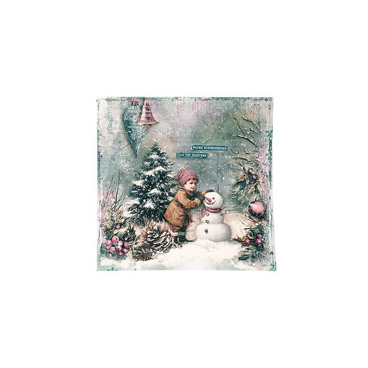 (JMA-CB-STAMP885)Studio light clear stamp Winter crackle Christmas Blush nr. 885