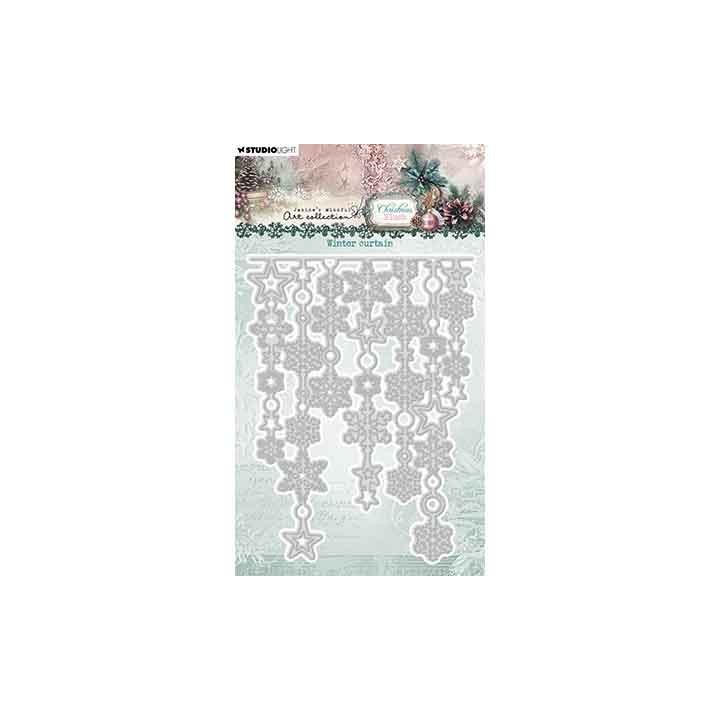 (JMA-CB-CD1062)Studio Light Cutting Die Winter curtain Christmas Blush nr. 1062