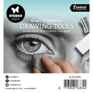 (SL-TO-DT01)Studio Light Kneaded & vinyl eraser, sharpener Essentials nr. 01
