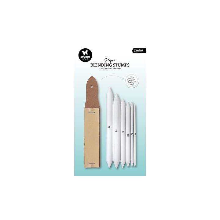 (SL-TO-DT02)Studio Light Paper blending stumps & sand paper Essentials nr. 02