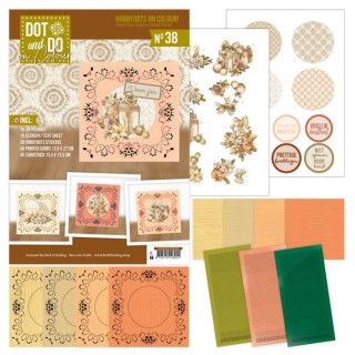 (DODOOC10038)Hobbydots on Colour 38 - Frosted Gold Christmas