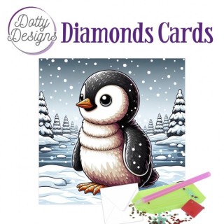 (DDDC1209)Dotty Designs Diamond Cards - Penguin 2