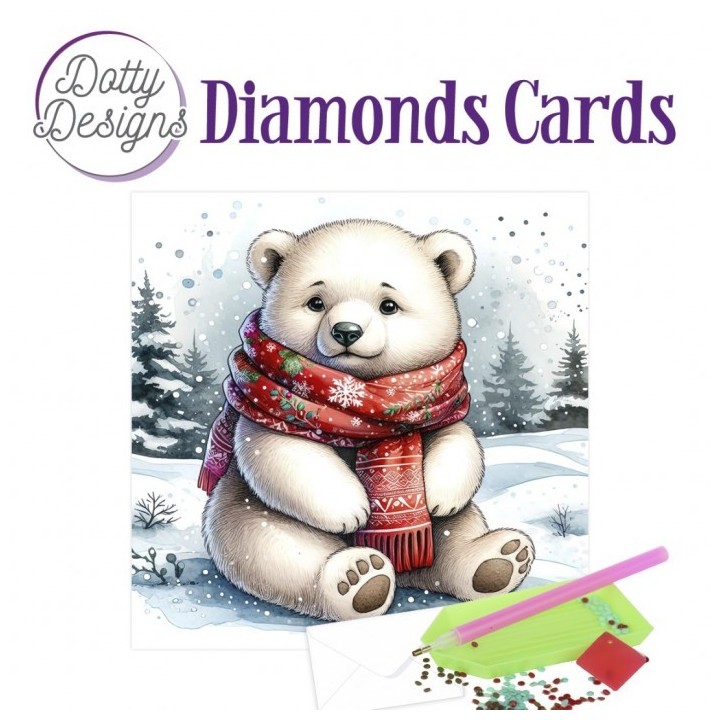 (DDDC1210)Dotty Designs Diamond Cards - Polar Bear