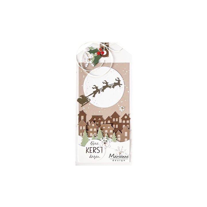 (LR0934)Creatables Santa & sleigh