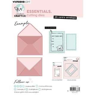 (CCL-ES-CD1054)Studio Light Cutting Die ATC card & envelope Essentials nr. 1054
