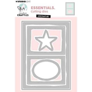 (CCL-ES-CD1056)Studio Light Cutting Die Stitched A6 Essentials nr. 1056