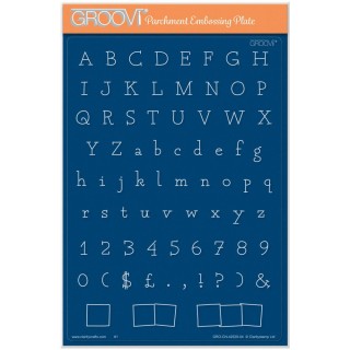(GRO-CN-42529-04)Groovi Plate A5 BIP the Bear Letterbox Alphabet