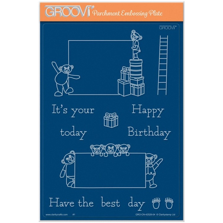 (GRO-CN-42528-04)Groovi Plate A5 BIP the Bear Billboards