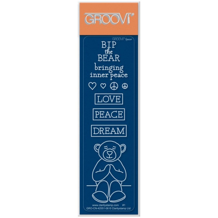 (GRO-CN-42551-06)Groovi® SPACER PLATE BIP the Bear Characters