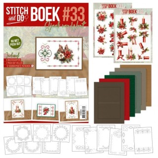 (STDOBB033)Stitch and Do boek A6 - 33 Red Christmas
