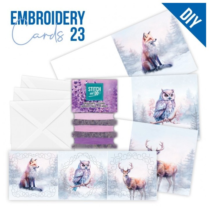 (STDOPP023)Stitch and Do Cards 23 - Berries Beauties - Mystic Winter